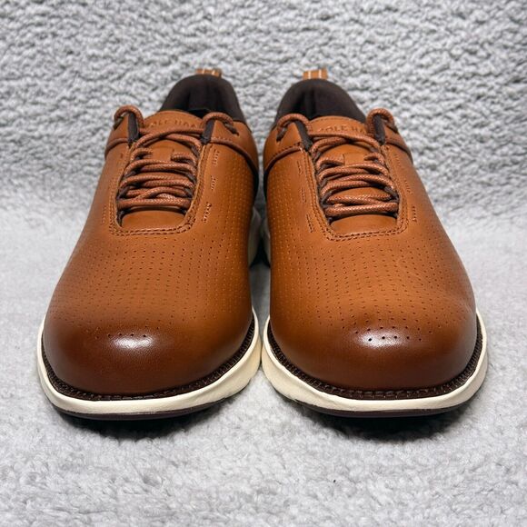 Cole Haan Grand Atlantic Textured Mens Size 10.5 Sneakers Shoes British Tan - Picture 2 of 9
